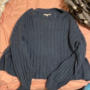 American Eagle Outfitters Navy Crew Neck Sweater
